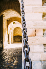 Castle door in Ibiza