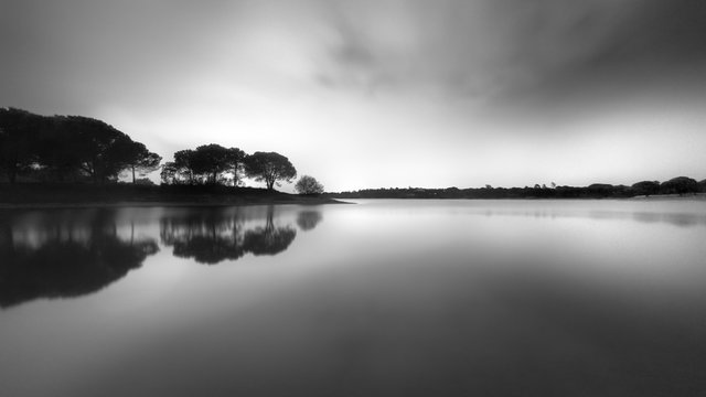 Symmetry on black and white fine art photography