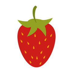 Strawberry sweet fruit illustration vector icon design graphic
