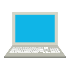 electronic laptop on icon vector illustration design graphic