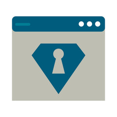 Letter padlock drawn icon vector illustration design graphic