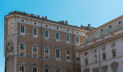 Fototapeta na wymiar typical buildings at rome, italy