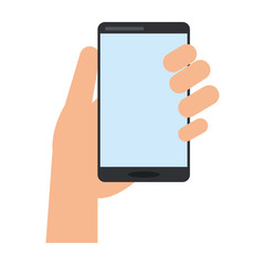 electronic cell phone on icon vector illustration design graphic