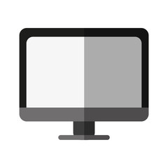 electronic laptop on icon vector illustration design graphic shadow