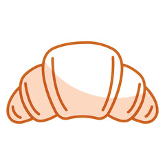 delicious croissant bread icon vector illustration design