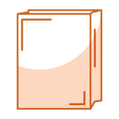 Paper bag for bread vector illustration design