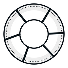 float lifeguard isolated icon vector illustration design