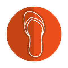 flip flops isolated icon vector illustration design