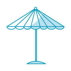beach umbrella summer icon vector illustration design