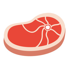 steak beef isolated icon vector illustration design