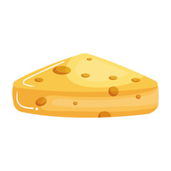 fresh cheese piece icon vector illustration design