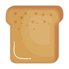 delicious toast bread isolated icon vector illustration design