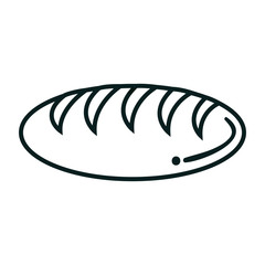 delicious bread isolated icon vector illustration design