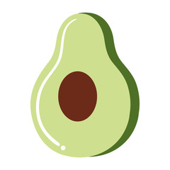 avocado fresh vegetable icon vector illustration design