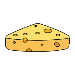 fresh cheese piece icon vector illustration design