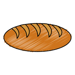 delicious bread isolated icon vector illustration design