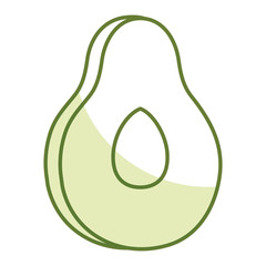 avocado fresh vegetable icon vector illustration design