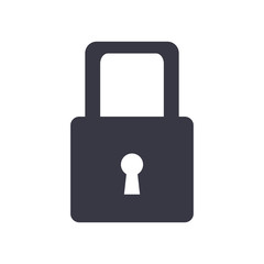 cyber security padlock access technology concept vector illustration