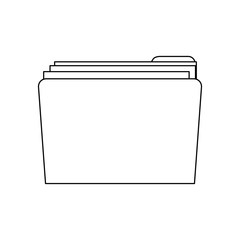 folder file document confidential data message vector illustration