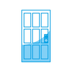 door icon over white background vector illustration