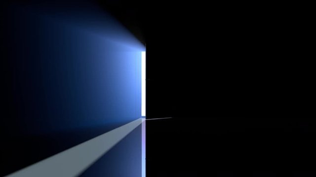 3D rendered Animation of a opening door.
