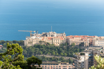 Montecarlo, capital of the country Monaco at the Mediterranean Sea