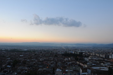 gün batımı şehir