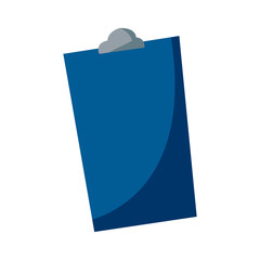 blue clipboard report equipment hospital element vector illustration