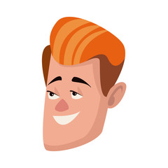 man face character people flat design vector illustration