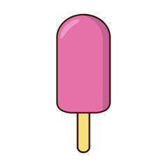 ice cream icon over white background colorful design vector illustration