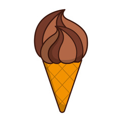 ice cream icon over white background colorful design vector illustration