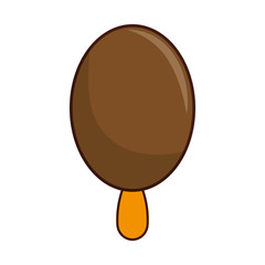 ice cream icon over white background colorful design vector illustration