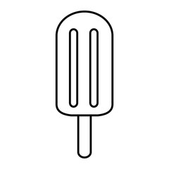 ice cream bar icon over white background vector illustration
