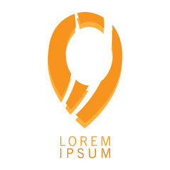 Isolated business logo on a white background, Vector illustration