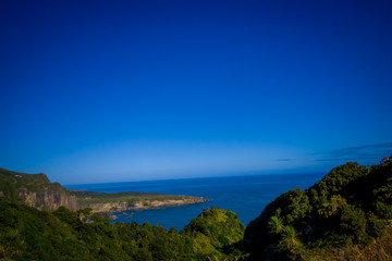 Beautiful view of the beach in Cape Foulwind on the West Coast of New Zealand
