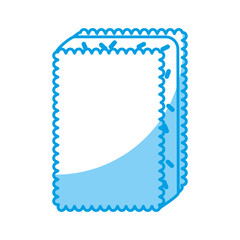 ice cream cookie icon over white background vector illustration