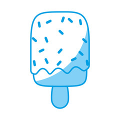ice cream bar icon over white background vector illustration