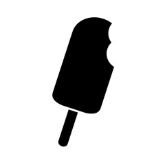 ice cream bar icon over white background vector illustration