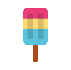 Popsicle ice isolated icon vector illustration design