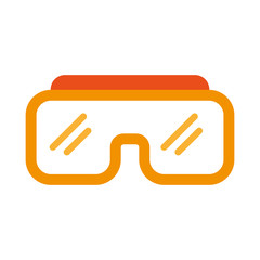 diving googles isolated icon vector illustration design