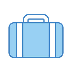 travel suitcase isolated icon vector illustration design