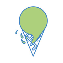 delicious ice cream isolated icon vector illustration design