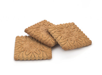 Cookies on a white background