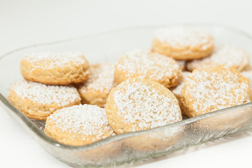 Butter Cookies Preparation : Just baked butter cookies
