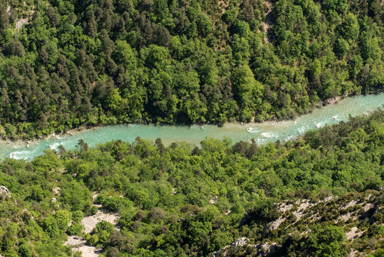 Gorge du Verdon, wilderness Landscape of Provence France