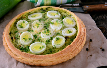 Leeks quiche