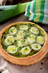 Leeks quiche