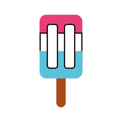 Popsicle ice isolated icon vector illustration design