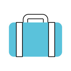 travel suitcase isolated icon vector illustration design