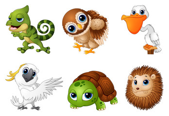 Cute Animals cartoon set © dreamblack46